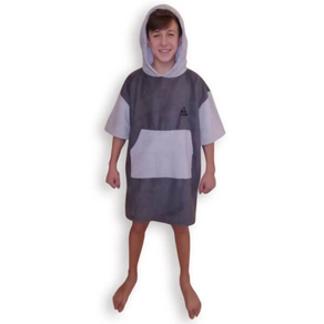 PONCHO CON CAPUCHA MICROFIBRA PARA SURF Y NATACION KYNAY niños