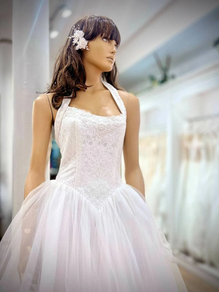 Vestido princesa escote halter
