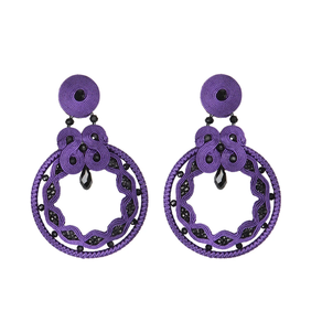 Pendientes Soutache Nazareno y Azabache