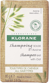 KLORANE CHAMPÚ SOLIDO A LA AVENA. TODO TIPO DE CABELLO.