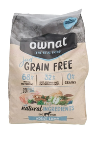 Pienso perro ownat just grain free CORDERO 3kg      