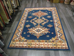 Alfombra azul 140 x 200 turco