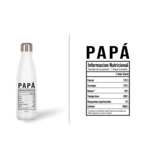 Botella de acero inoxidable Papa, de Roymart