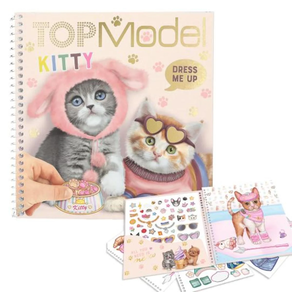 Cuaderno con calcomanías TOPModel Dress me KITTY