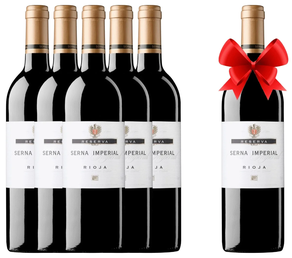 Vino tinto Rioja SERNA IMPERIAL RESERVA 2011 - OFERTA 5+1