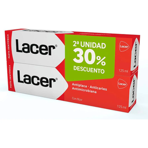 Lacer Pasta Dentífrica Duplo 2x125ml