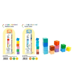 CRAYONES CUBO COLORES ARCOIRIS HAKU YOKA