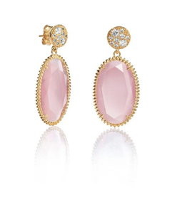 Pendientes Viceroy Jewels Penélope piedra rosa