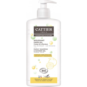 GEL DE DUCHA Y CHAMPU FAMILIAR BIO  1 L. CATTIER