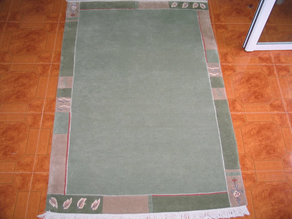 Alfombra Nepal verde 140 x 200