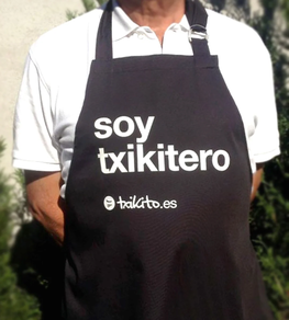 Delantal negro «soy Txikitero» regalo, navidad