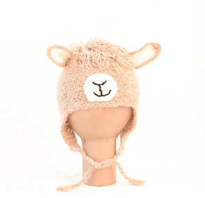Gorro Llama Adultos. Tejido a ganchillo