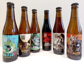 LAUGAR. Cerveza artesanal vasca. PACK 6D