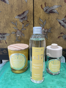 SET MIKADO CERABELLA: mikado, recambio y vela.- Mango & Melo