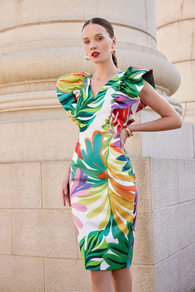 Vestido corto estampado talla 38