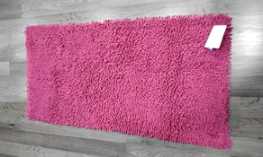 Alfombra algodón rosa 60 x 120