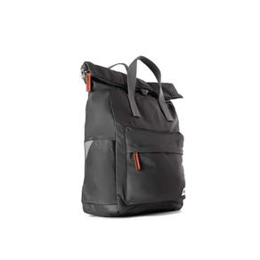 Mochila Roka London Canfield B pequeña sostenible Nylon Gris (Graphite)