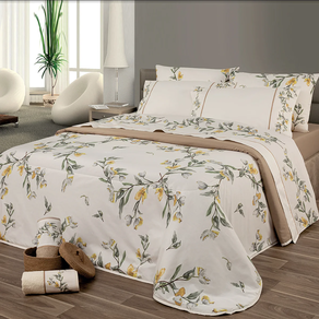 SÁBANAS ESTAMPADAS 100% ALGODÓN SATINADAS - SJ523 (90x200 cm)