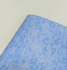 Tela de algodón marmoleada azul claro (1,5 m)