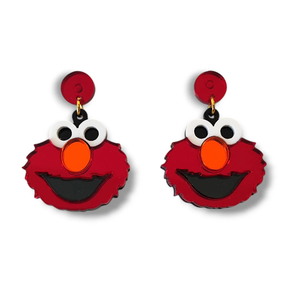 Pendientes de Elmo Barrio Sésamo