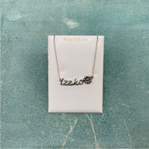 Colgante Izeko eguzkilore plata de ley 925