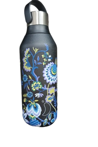 botella chilly´s 2ºgen 500 ml liberty negra