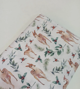 Tela de algodón Navidad-Bosque encantado (1,5 m)