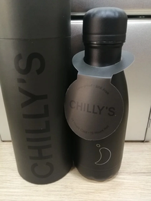 botella chillys 260 ml negro total