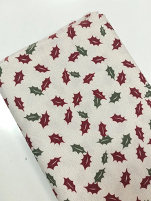 Mantel navideño-Hojas de acebo (2 m)