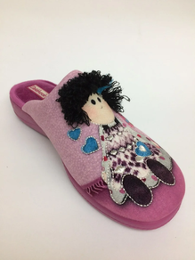 Zapatillas de casa destalonadas con un poco cuña