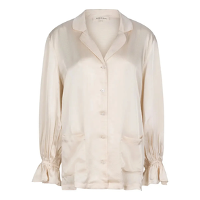 Camisa pijama off white, LS