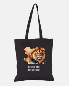 BOLSA DE TELA TOTE BAG AURTEN BAI KOPA GUREA ATHLETIC NEGRO