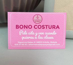 Bono Costura 4 horas