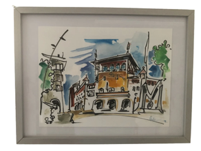 Mungiako udaletxeko akuarela