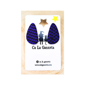 PENDIENTES ARCILLA GOTA LILA LONDON