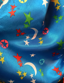 Tela de raso Carnaval sky (0,5 m)