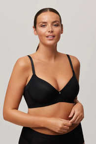 SUJETADOR CON ARO CON RELLENO NEGRO