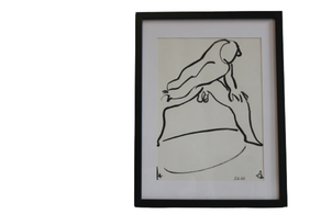 Hanka irekiak dituen gizona