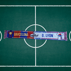 Bufanda Barcelona vs Lyon