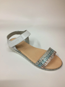 Sandalias con brillo en azul