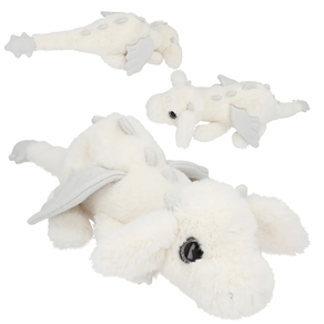 SNUKIS Dragón de peluche blanco