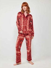 Pijama Largo Rojo Mujer Gisela