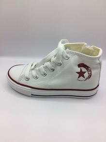 Botas de lona blancas