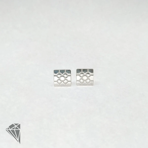 Pendientes La Baldosa de Bilbao Plata 9mm