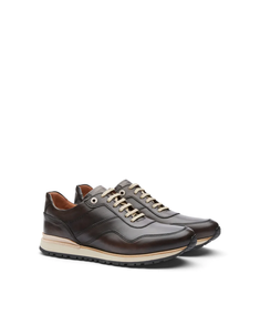 Deportiva piel marrón. Lottusse