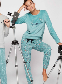 PIJAMA LARGO MUJER EXTRA SUAVE CORALINA+PUNTO 2/1826 GISELA