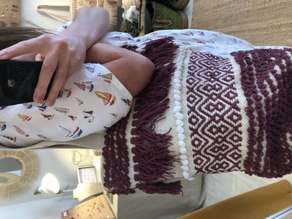 bolso algodón granate