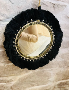 ESPEJO COLG. DECORATIVO 22CM NEGRO