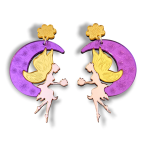 Belarritakoak Maitagarria Luna Fucsia