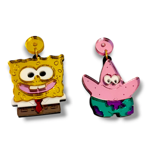 Pendientes Esponja y Patricio